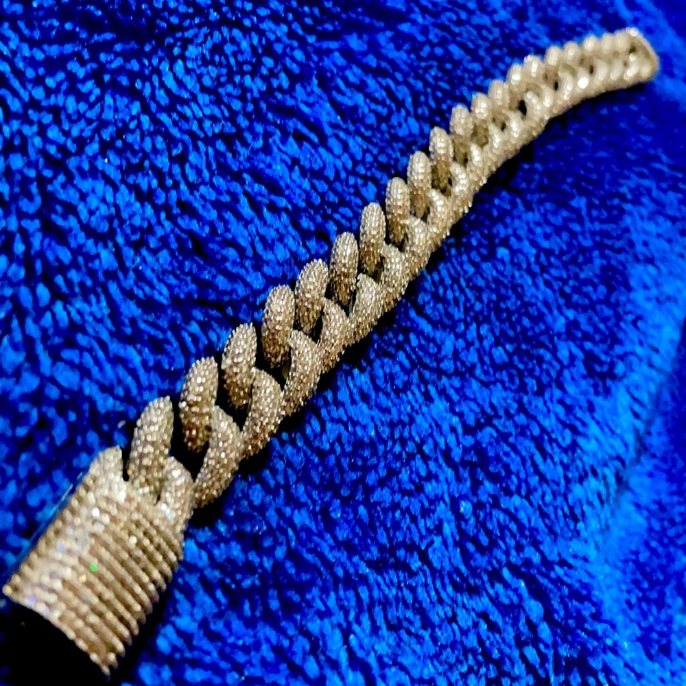 5 row Cuban link bracelet